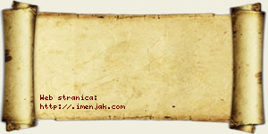 Jovana Dakić vizit kartica